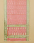 Abolish peach chanderi saree