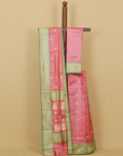 Abolish peach chanderi saree