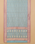 Tea blue chanderi saree