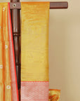 Muster yellow chanderi saree