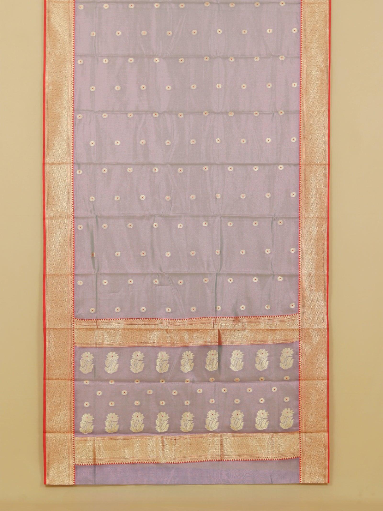 Mauf lavander chanderi saree