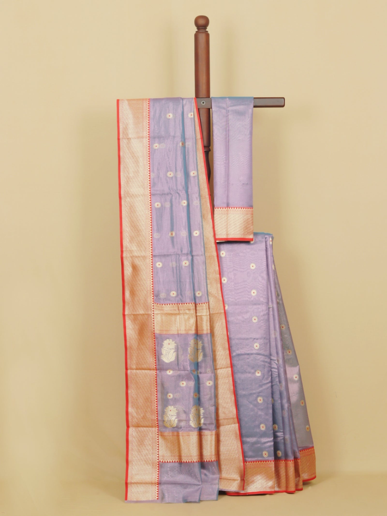 Mauf lavander chanderi saree