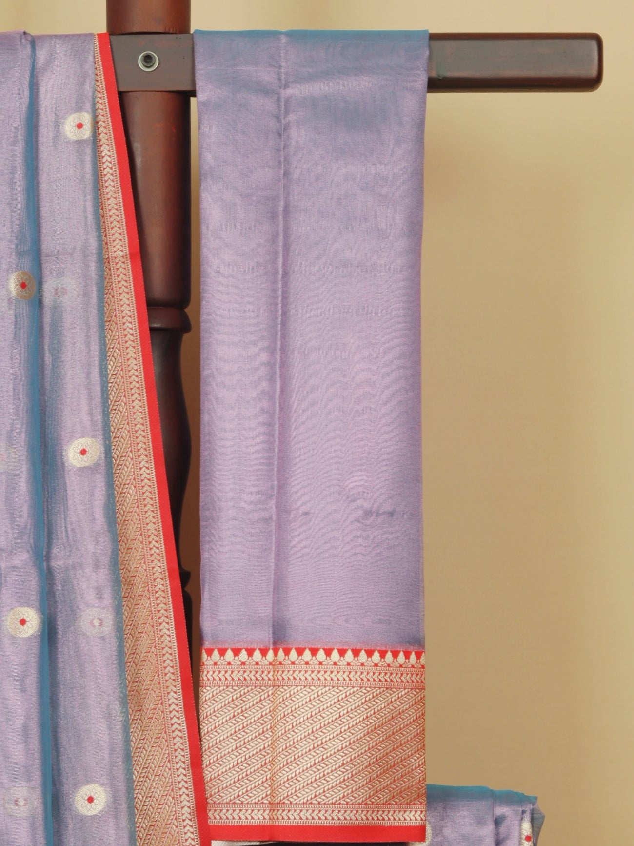 Mauf lavander chanderi saree