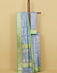 Lavander blue chanderi saree