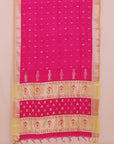 Rani pink maheshwari saree