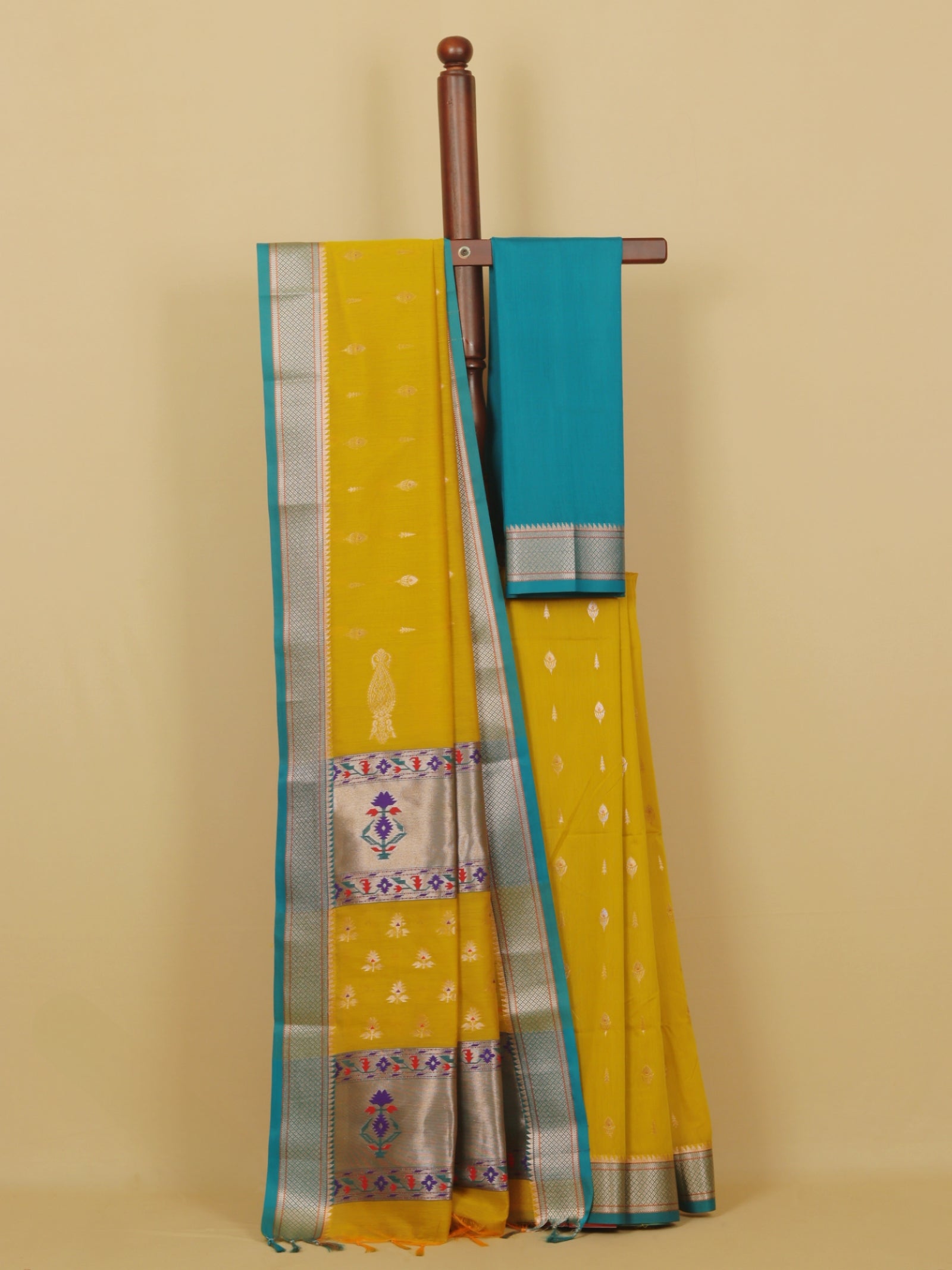 Liril green maheshwari saree