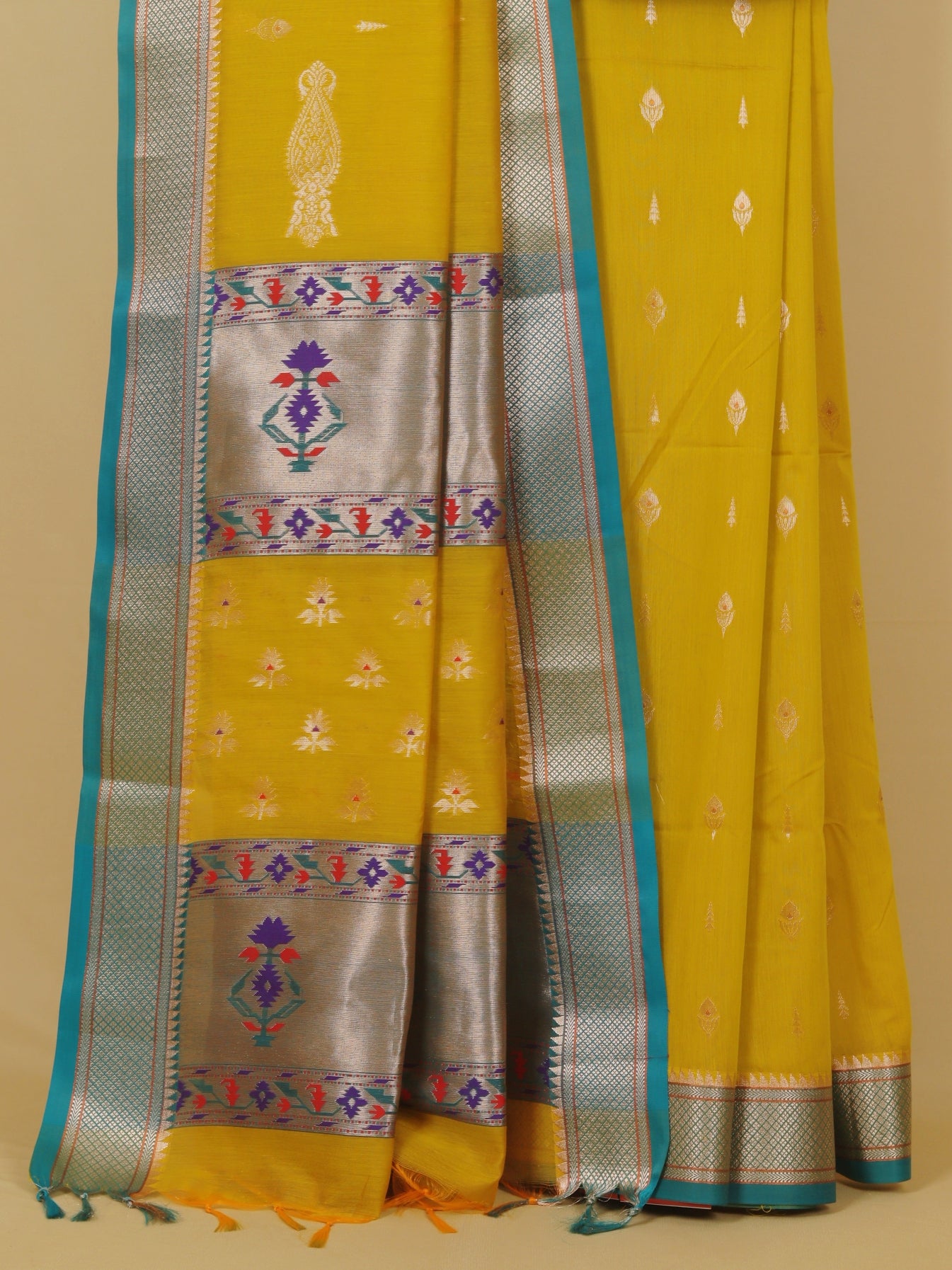 Liril green maheshwari saree