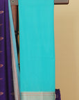 Purple blue maheshwari saree
