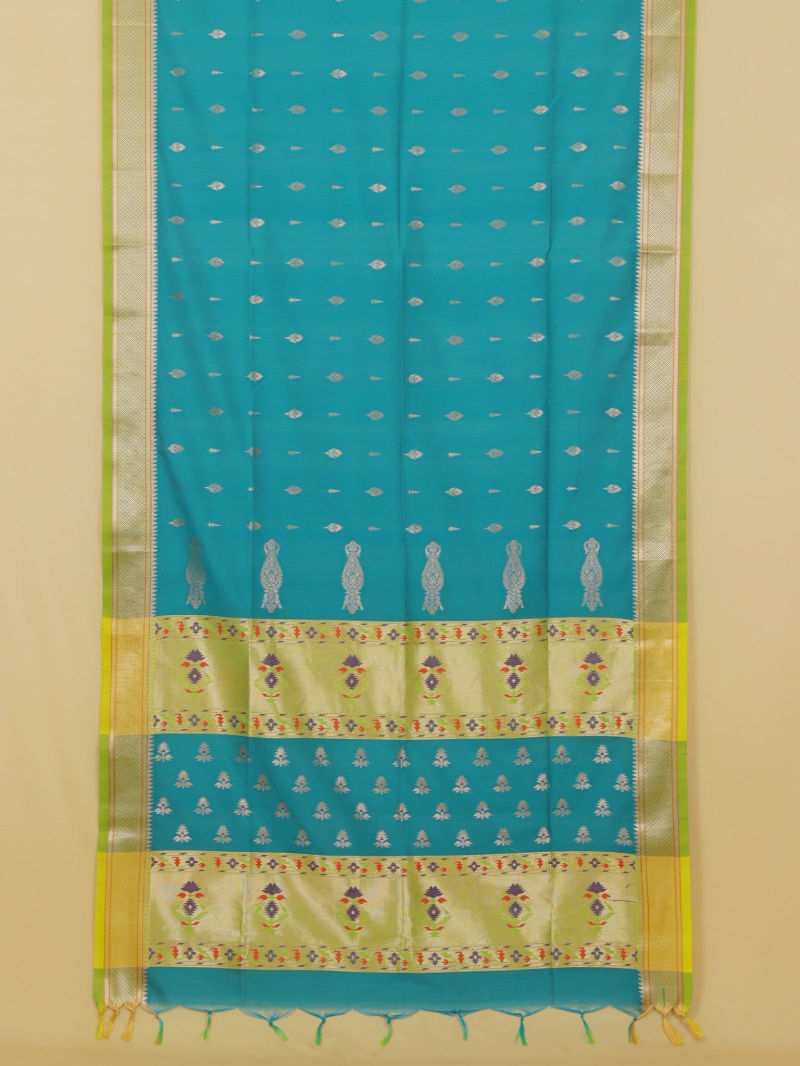Peacock maheshwari saree