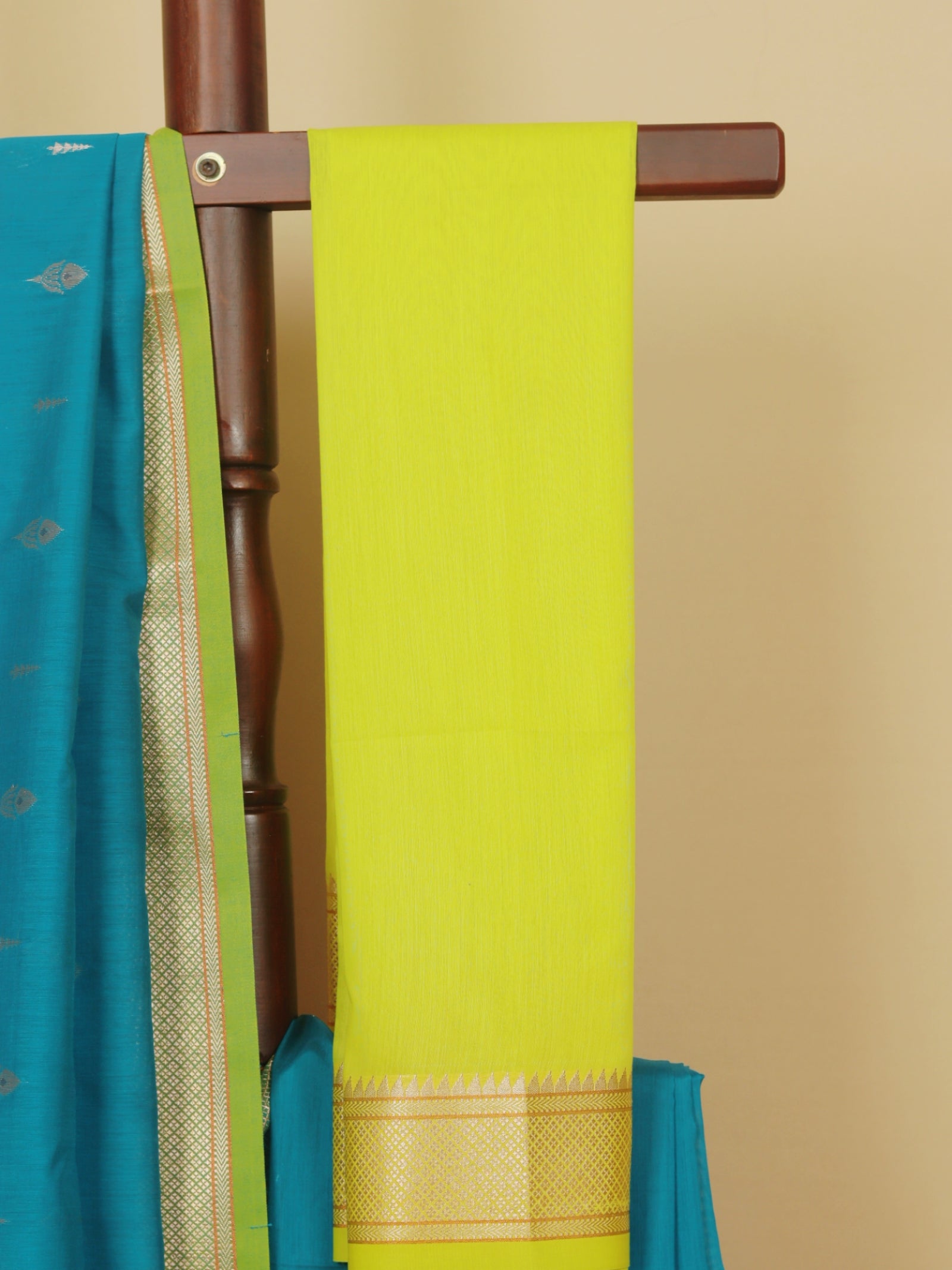 Peacock maheshwari saree