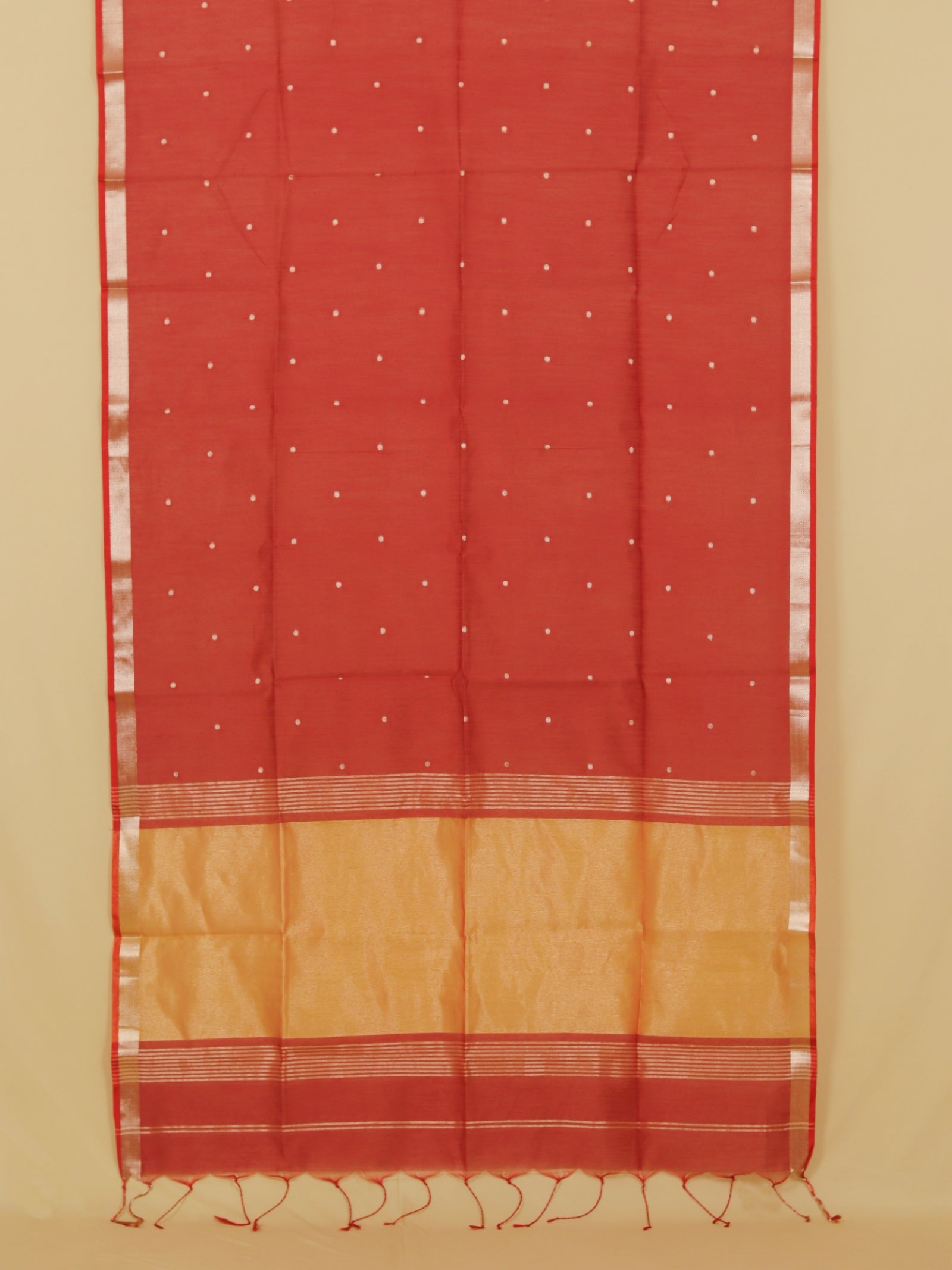 Maroon maheshwari saree