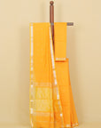 Mango yellow maheshwari saree