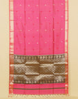 Rani pink maheshwari saree