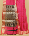 Rani pink maheshwari saree