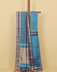 Short peacock peshwai silk saree