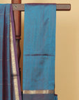 Short peacock peshwai silk saree