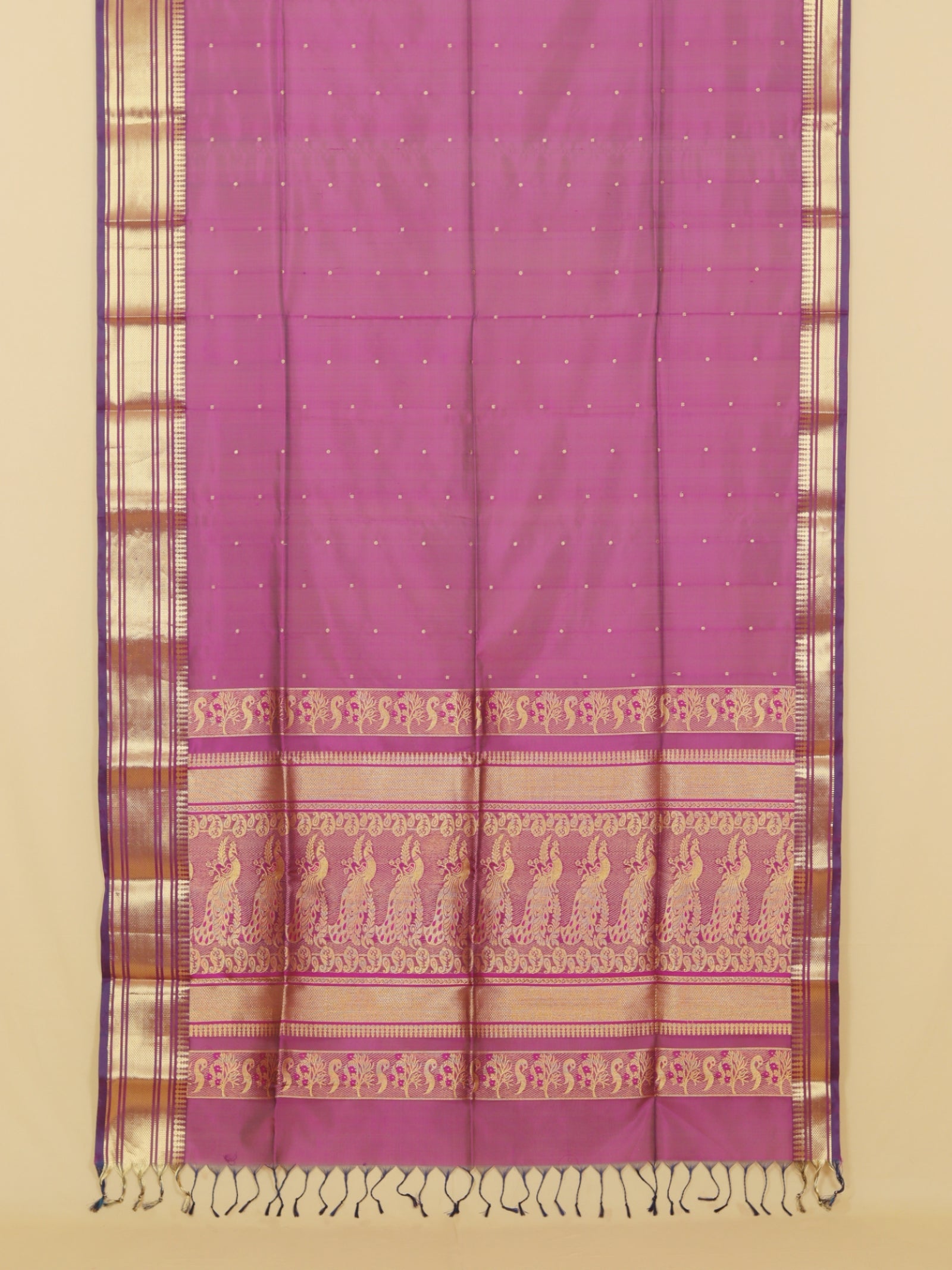 Majenta peshwai silk saree