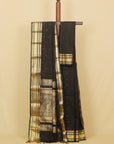Black peshwai silk saree