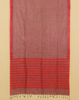 Majenta dark Gajari linen cotton saree
