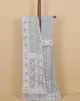Light Grey Jamdani Cotton Saree