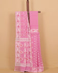 Pink Jamdani Cotton Saree