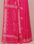 Rani Pink Jamdani Cotton Saree