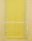 Light Mehendi Jamdani Cotton Saree