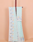 Sea Green Jamdani Cotton Saree