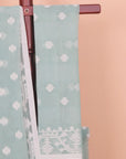 Sea Green Jamdani Cotton Saree