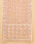 Beige Jamdani Cotton Saree