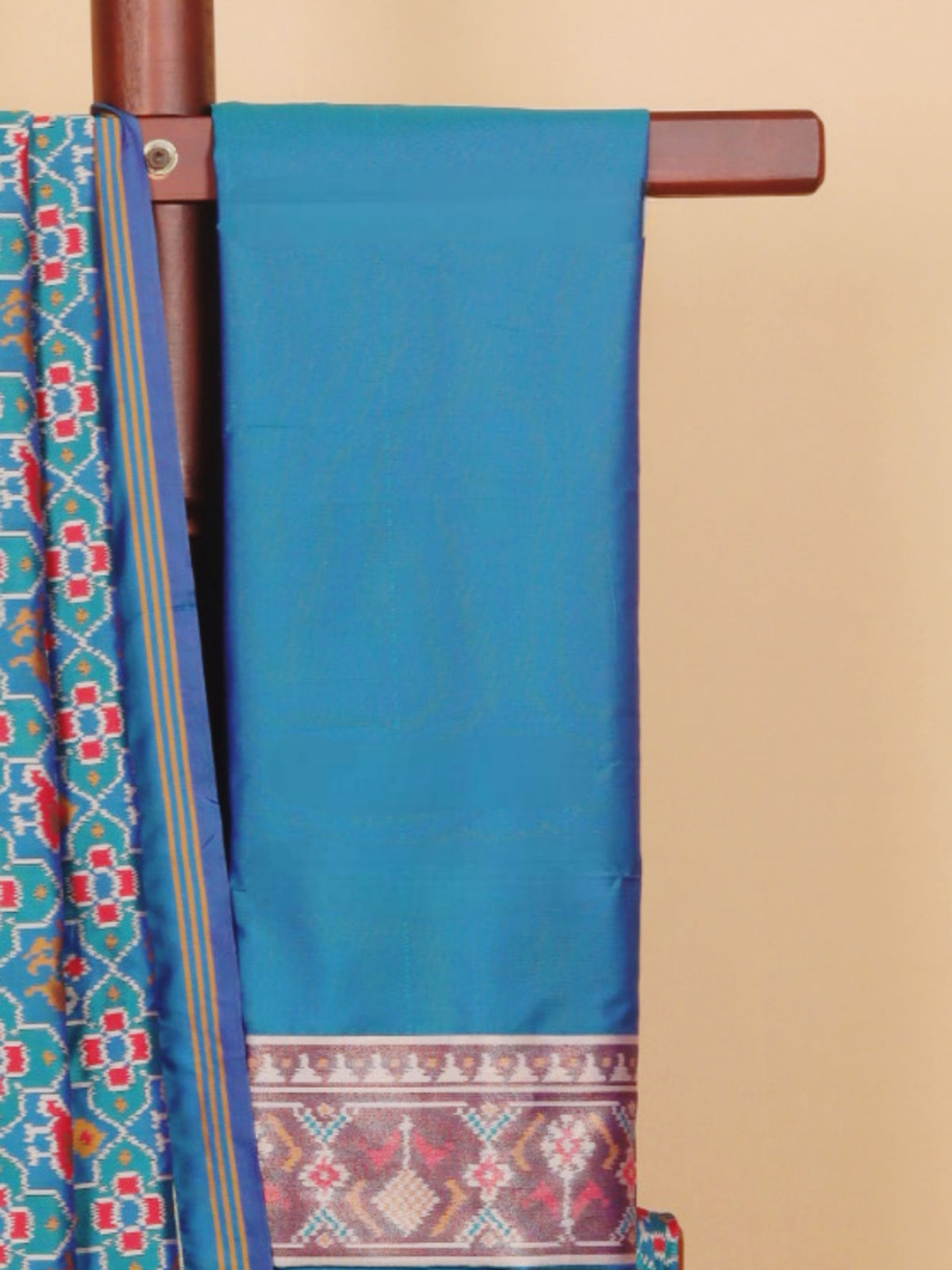 Emerald green rajkot ikat patola saree