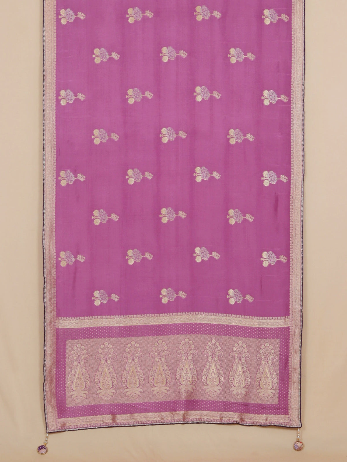 Gajari Viscose Plain Body Saree with Embroidered Blouse