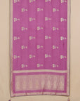 Gajari Viscose Plain Body Saree with Embroidered Blouse