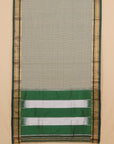 Green checks ilkal cotton saree