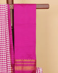 Majenta checks ilkal saree