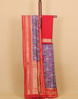 Majenta by red ikat blended silk patola saree