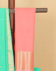 Sea green maheshwari saree