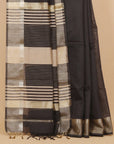 Black maheshwari saree