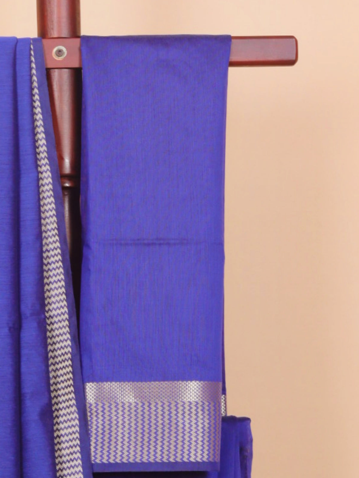 Navy blue maheshwari saree