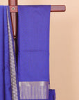 Navy blue maheshwari saree