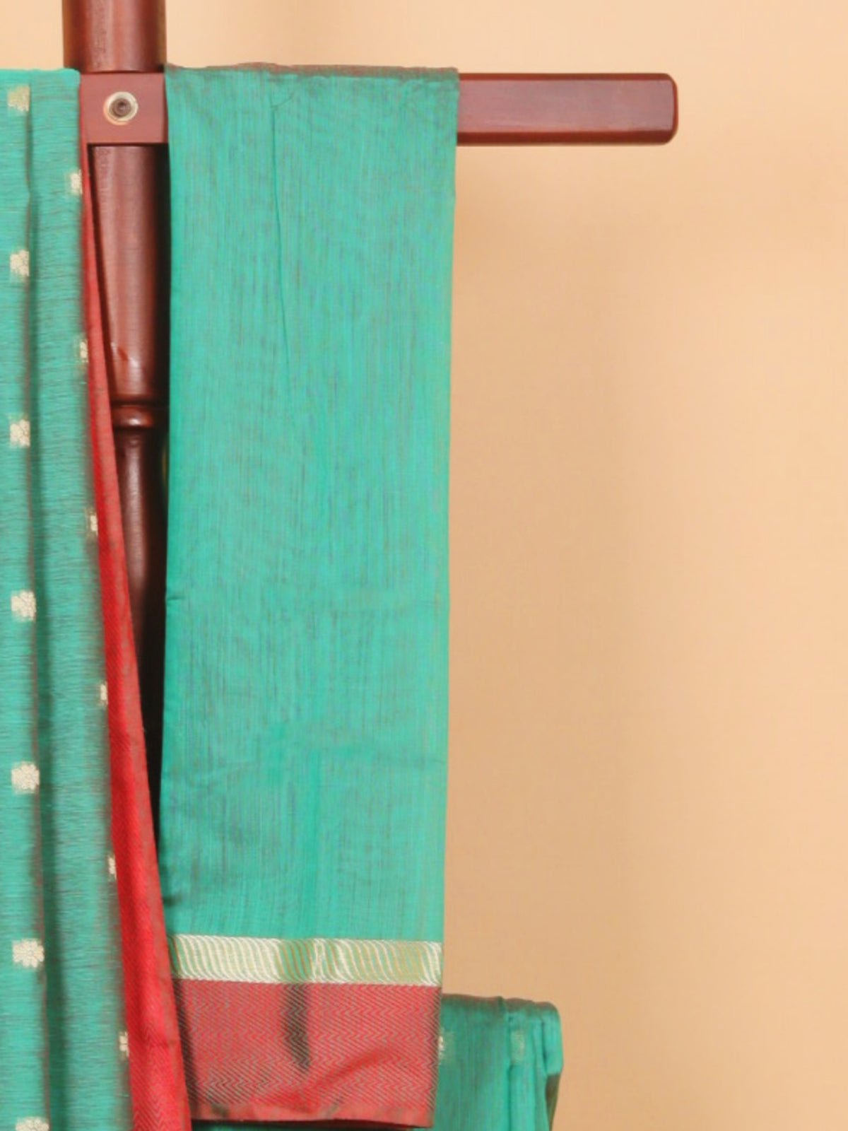 Dual tone sapphire maheshwari saree