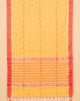 Mango yellow maheshwari saree