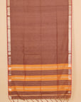 Brown maheshwari saree