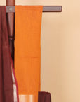 Brown maheshwari saree
