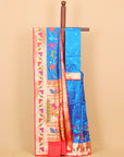 Emerald blue paithani silk saree
