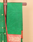 Green by red semi chanderi saree