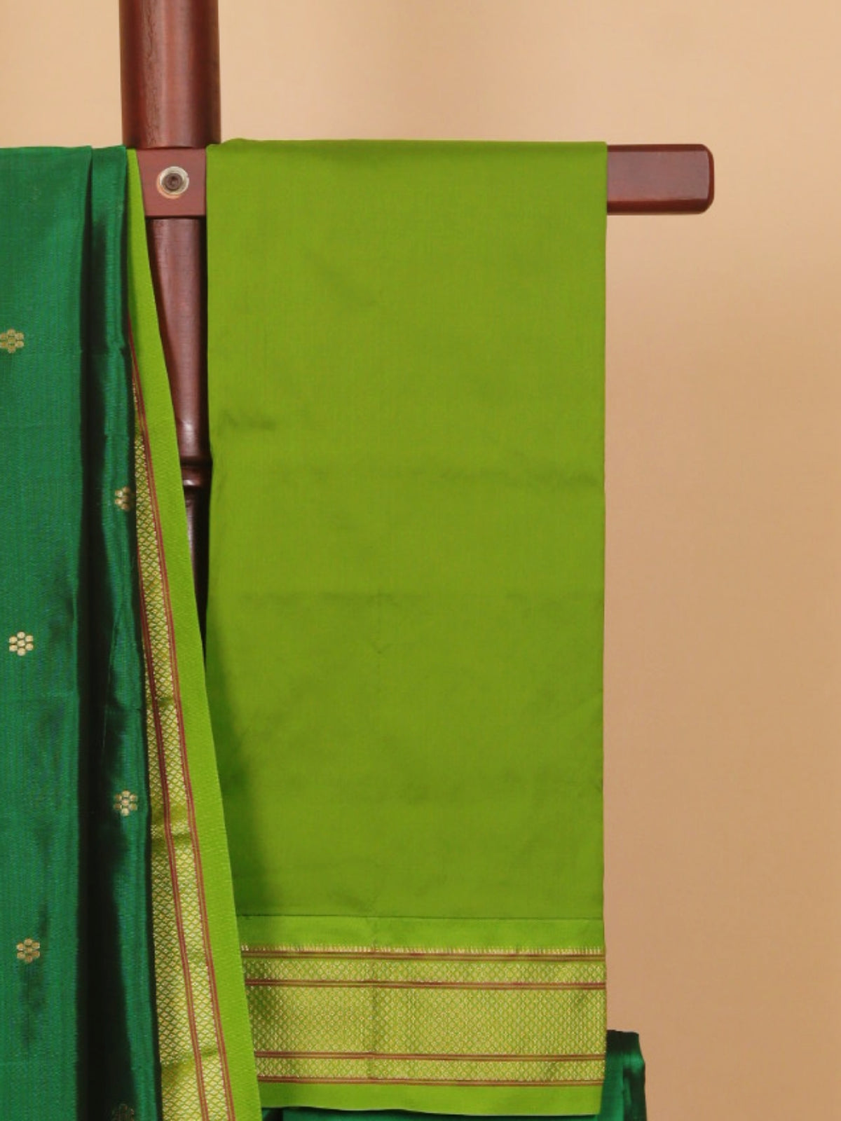 Green by Liril paithani saree