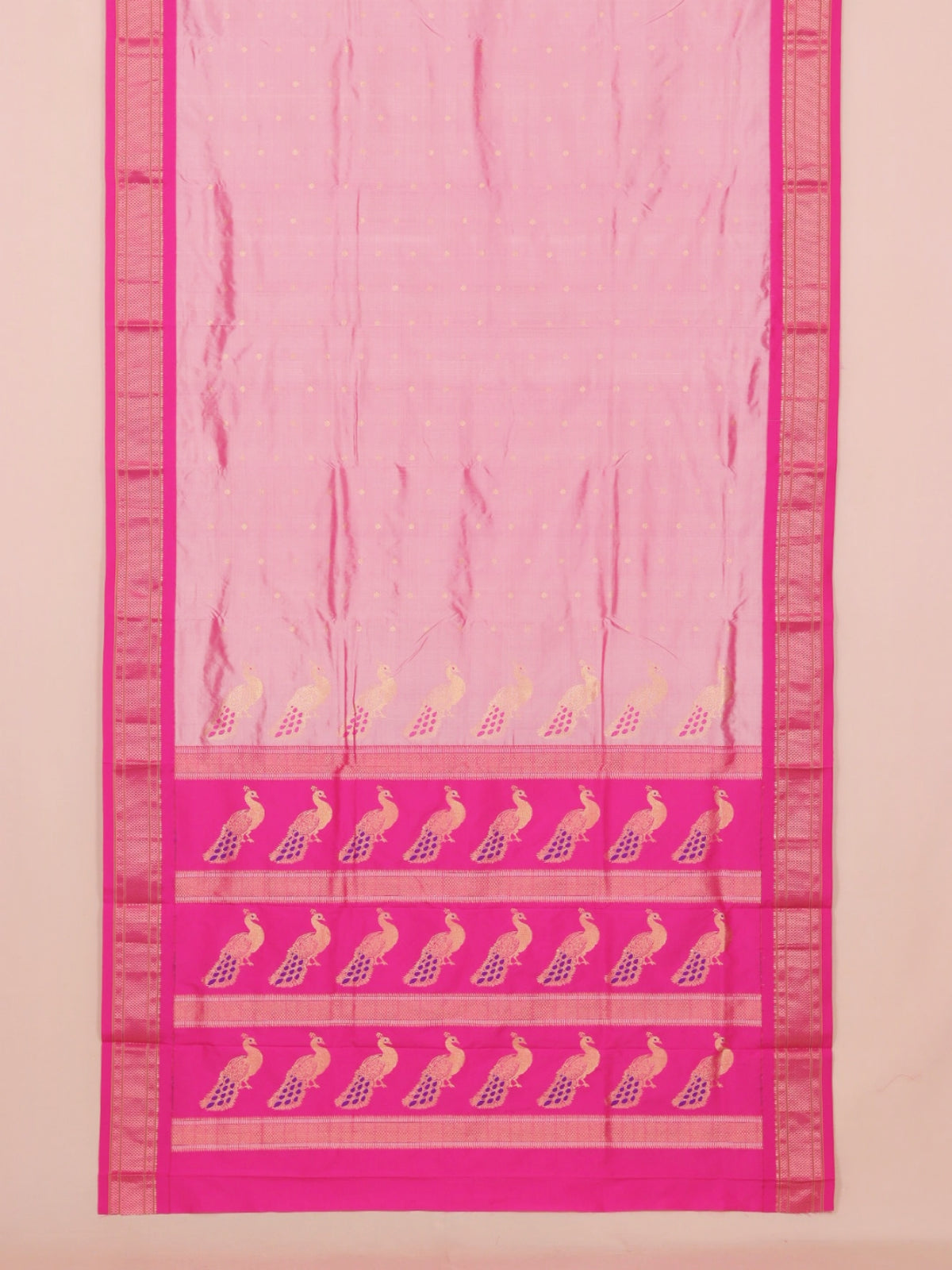 Pink by rani paithani saree