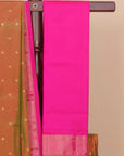 Anjeeri green by rani pink paithani saree