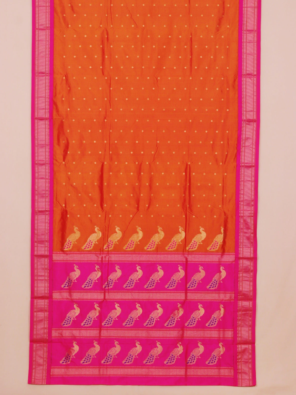 Master by rani pink paithani saree